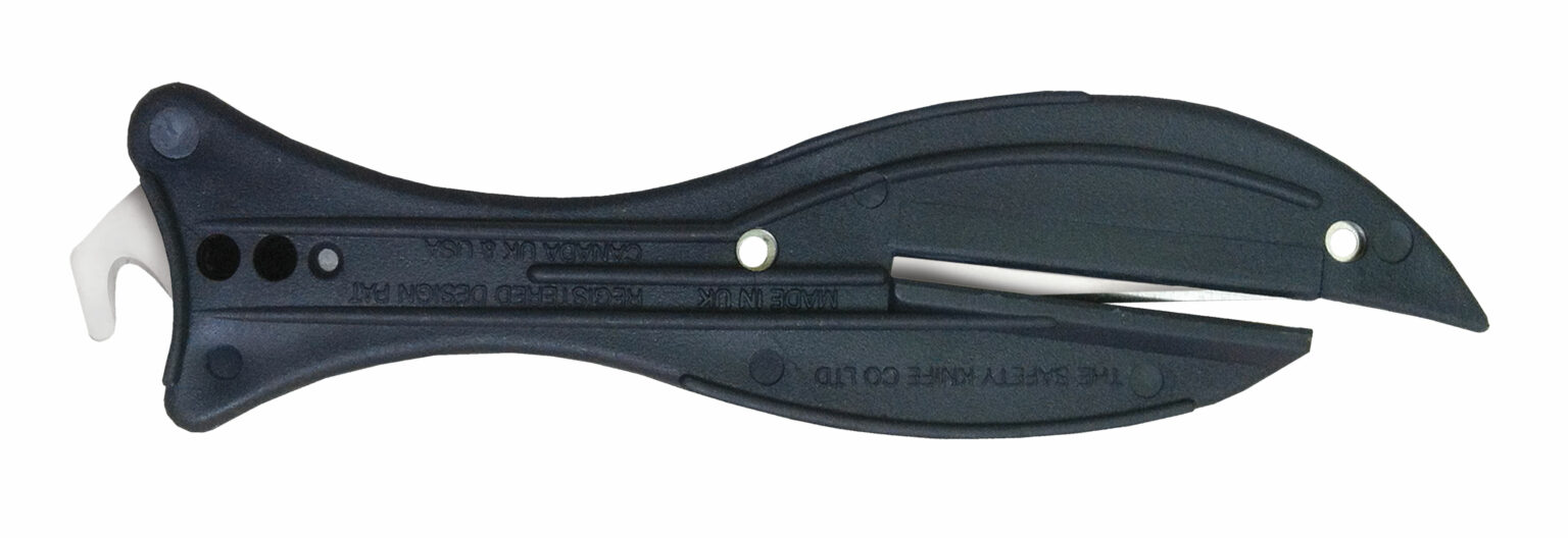 Metal Detectable Safety Knife Fish 600 with Hook Blade