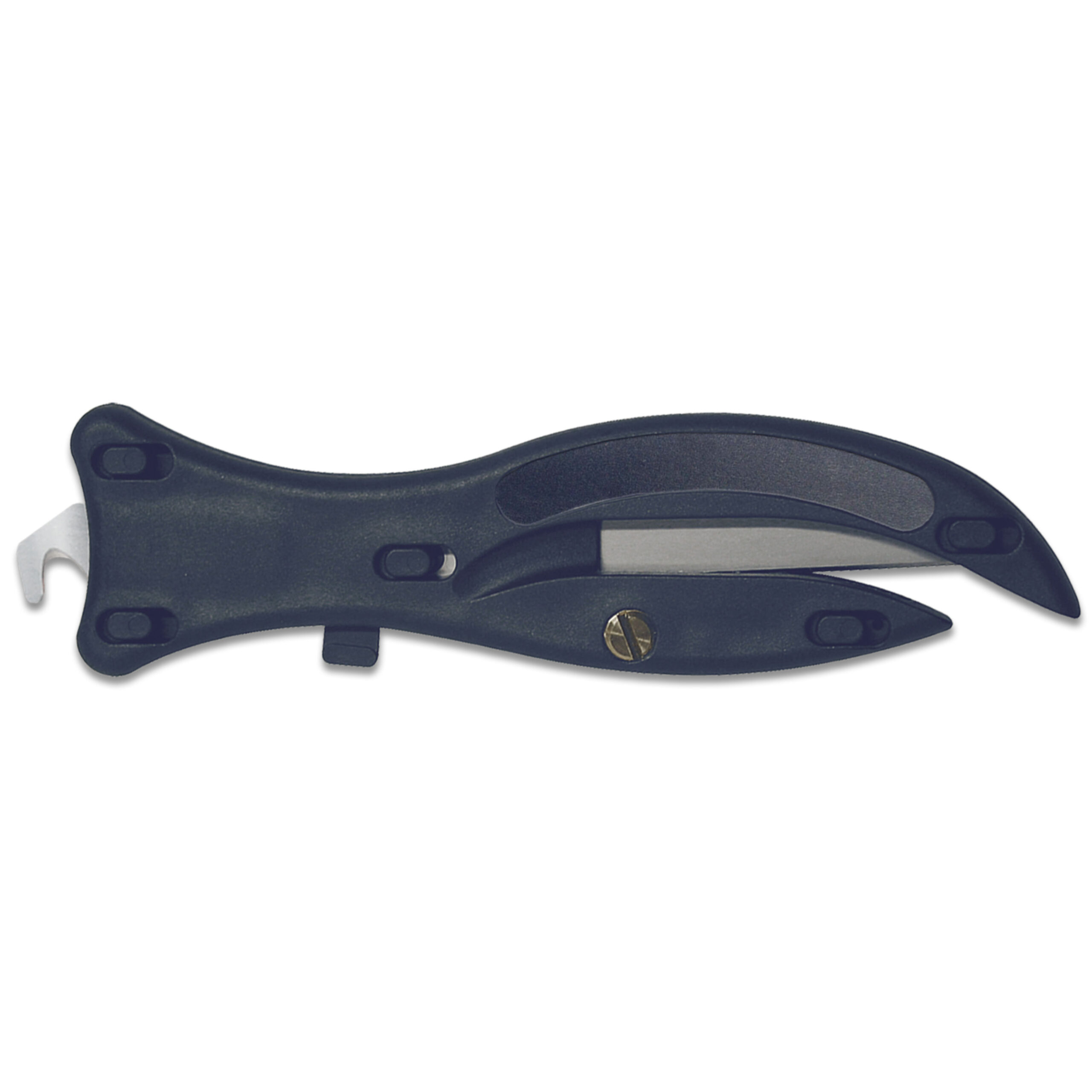 Metal Detectable Shark Safety Knife with Retracting Hook Blade
